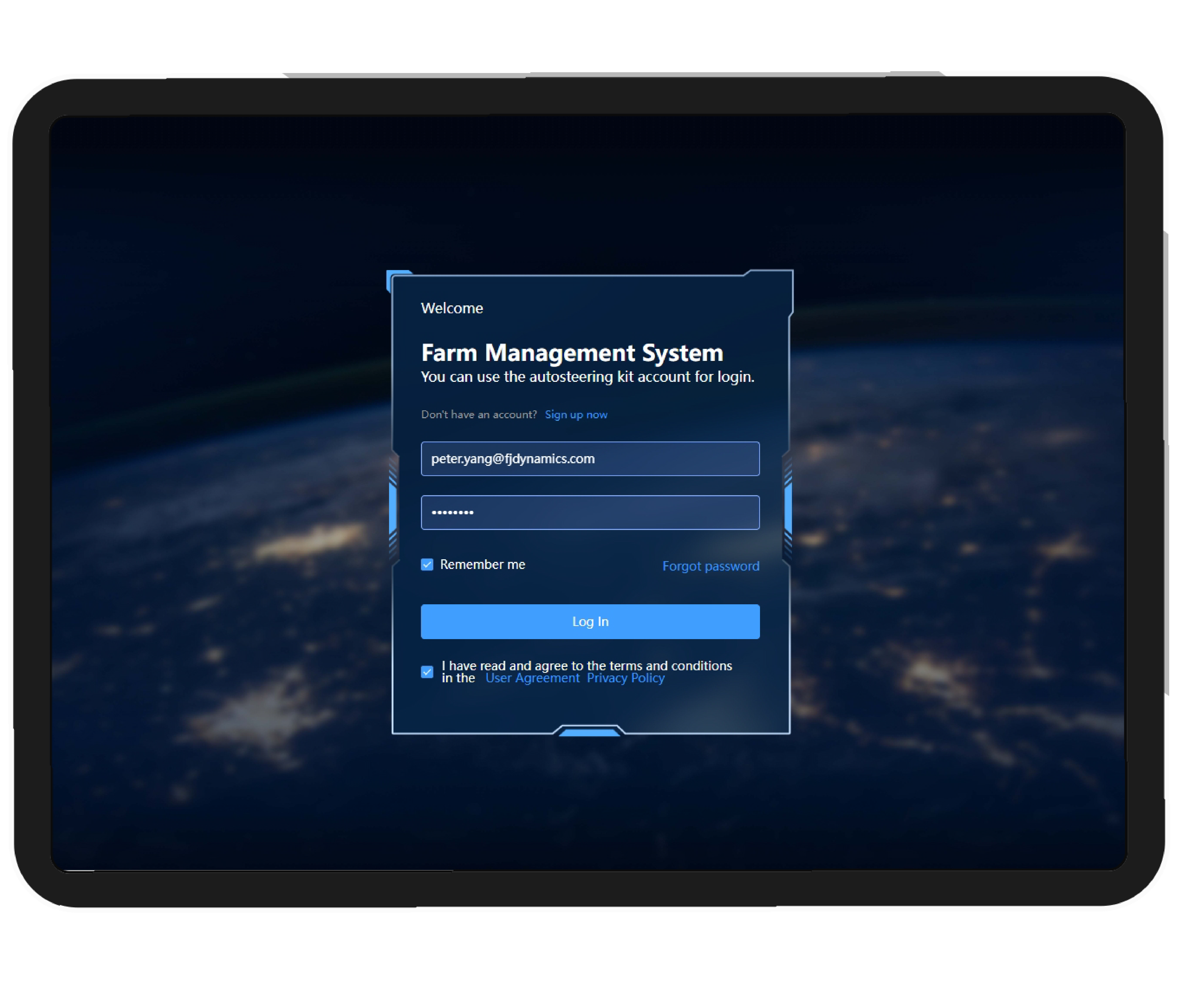 Licencia de activación del sistema de gestión agrícola FJD por año